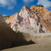 Clay cliffs eroded from the South Coast of the State of Paraíba