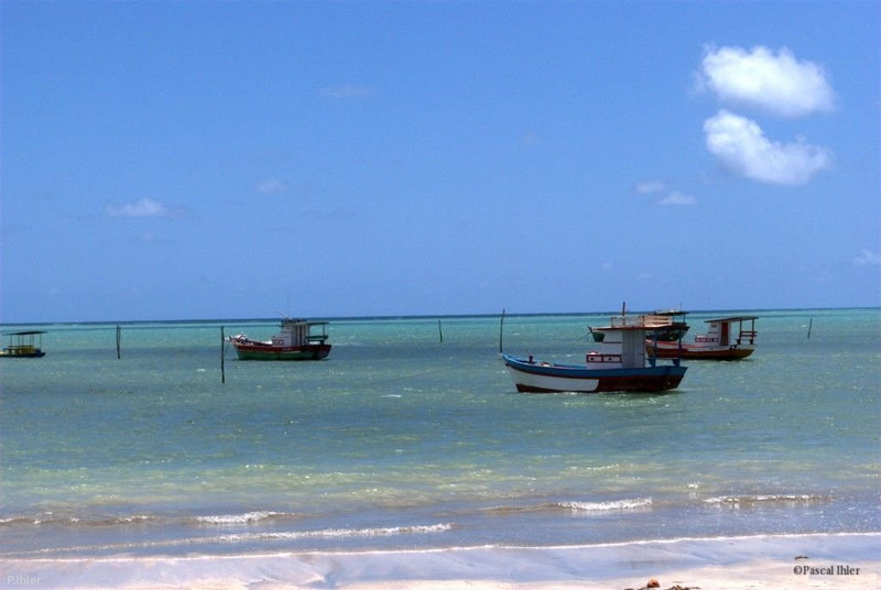 Photographs of the village and the beach of São Miguel dos Milagres - Alagoas State