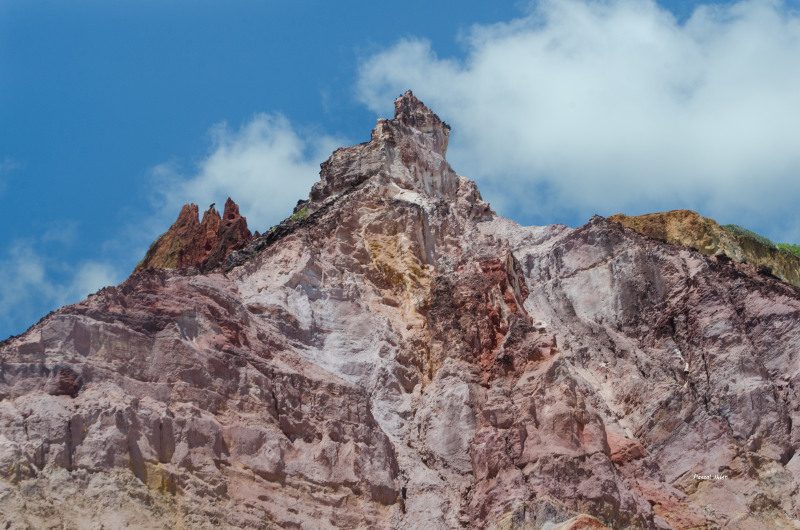 Clay cliffs eroded from the South Coast of the State of Paraíba