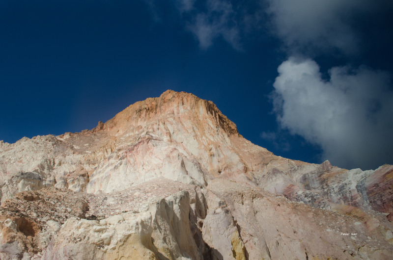 Clay cliffs eroded from the South Coast of the State of Paraíba