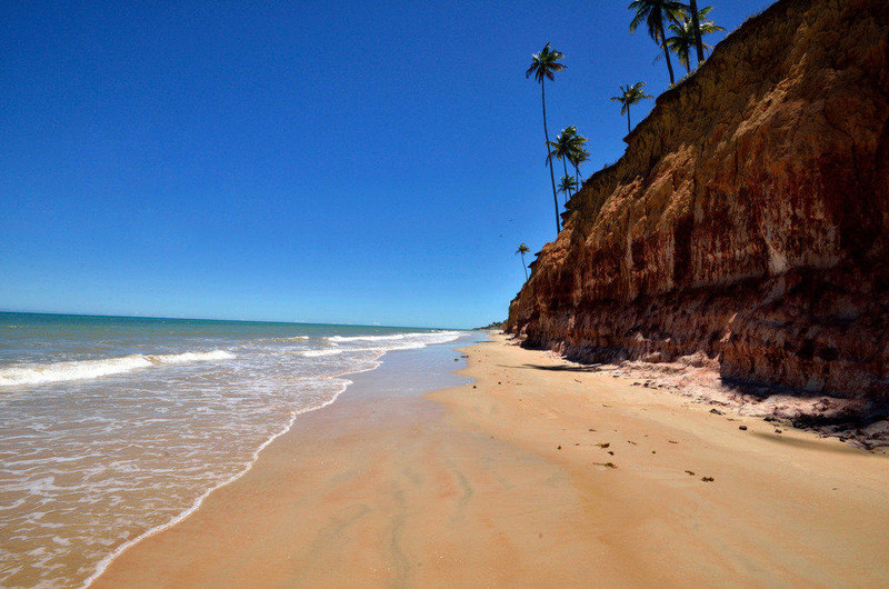 Photograph of the beachs of Cumuruxatiba - Bahia State