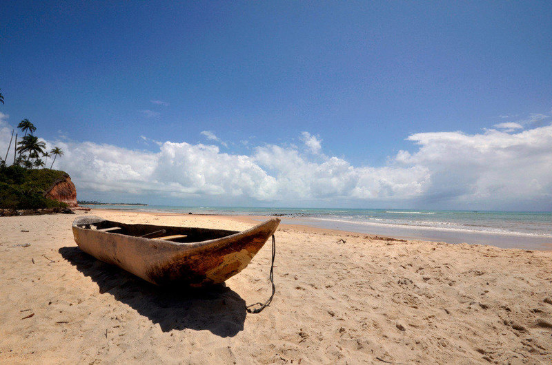 Photograph of the beachs of Cumuruxatiba - Bahia State