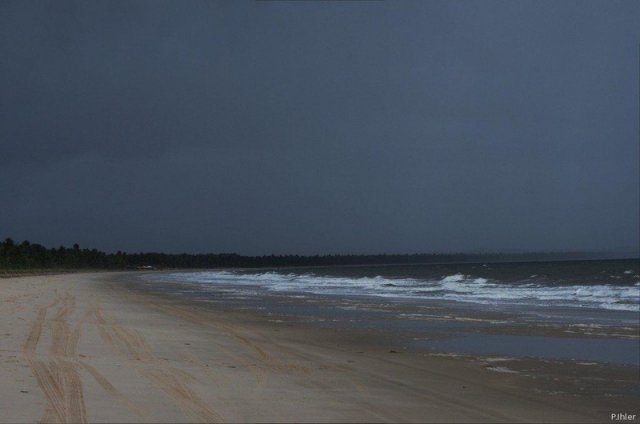 Pratigi beach near the small town of Itubera