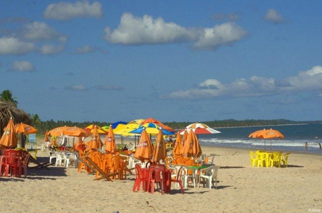 Pratigi beach near the small town of Itubera